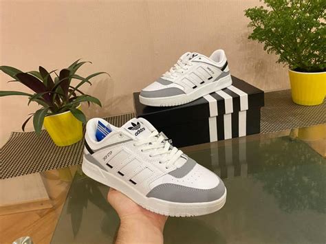 Купить Мужские кроссовки Adidas Drop Step (бело-серые с черным) D284 ...