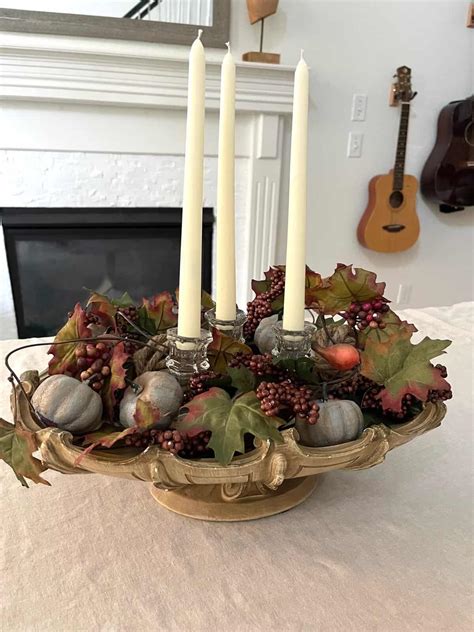 Create An Easy And Elegant Fall Centerpiece Pure Happy Home