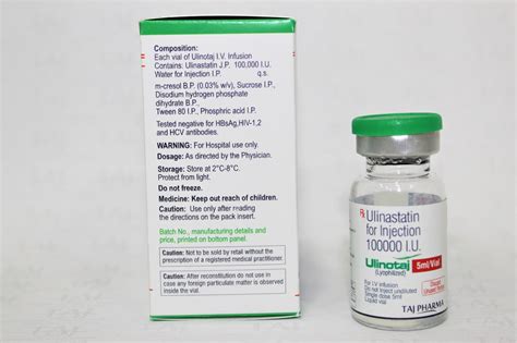 Ulinastatin Injection I U Ulinotaj Manufacturers Suppliers