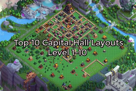 Every Capital Hall Layouts Level 1 10 Clan Capital Clash Of Clans 2023 By Clashcodes R