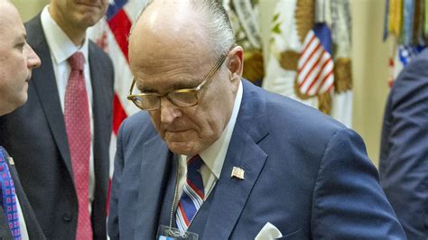 Rudy Giuliani denies he's up for Comey's job despite White House meeting