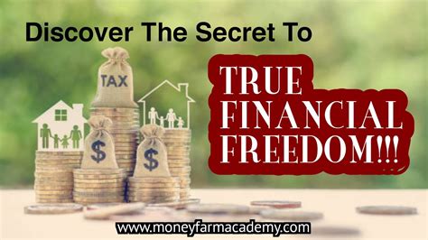 Discover The Biggest Secret To True Financial Freedom Youtube