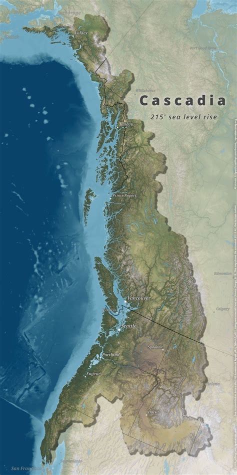 Map of cascadia – Artofit