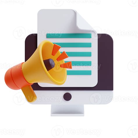 3D Digital Marketing icon on transparent background 41317465 PNG