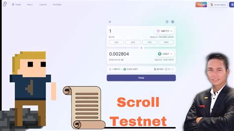 Scroll Testnet Hướng dẫn tạo thanh khoản Cập nhật thông tin về dự