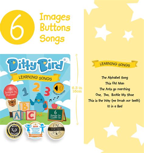 Ditty Bird Baby Sound Book Learning Songs Over The Rainbow