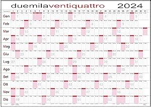 Calendario Caselle Planning Giornaliero Da Muro Maxi X Cm