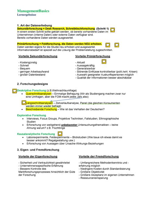 Mb Lernergebnisse Zusammenfassung Management Basics