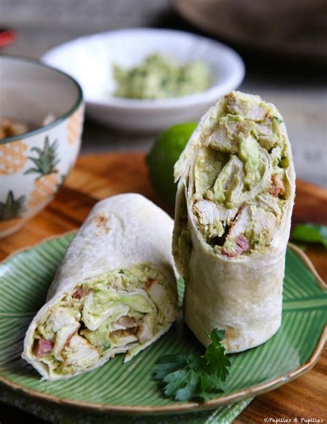 Wraps Poulet Avocat Recette Recette Wrap Wraps Poulet Avocat Poulet