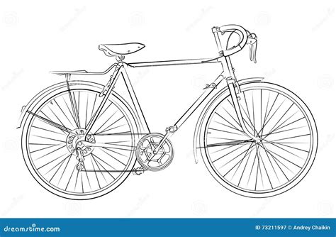 Bosquejo De La Bicicleta De Los Deportes Ilustraci N Del Vector