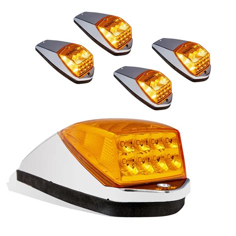 Buy Amber Led Cab Marker Lights Kit For Semi Truck Dot Fmvss Sae