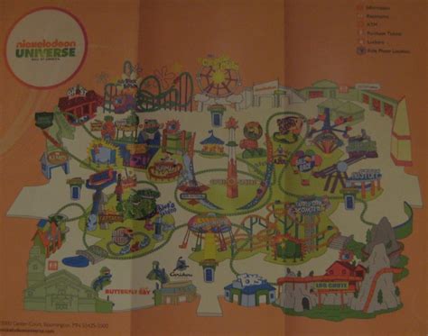 Nickelodeon Universe Map and Brochure (2011 - 2024 ...