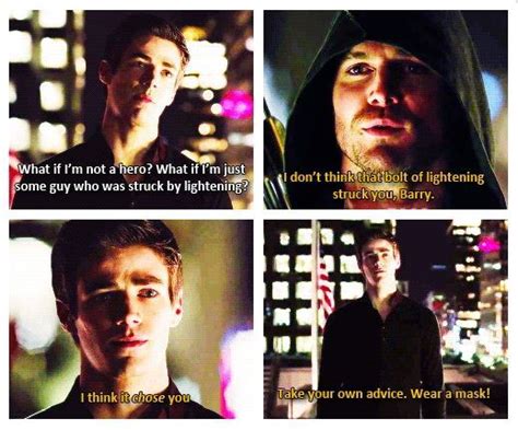 Arrow Oliver Queen And Barry Allen Arrow And The Flash Pinterest