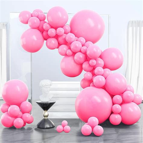 100pcs Hot Pink Balloons Different Sizes Pack of 36 Inch 18 - Etsy