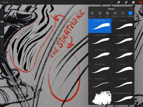 Georg S Procreate Brushes Free Comic Ink Brush Set For Procreate