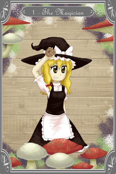 Touhou Tarot Cards 1 The Magician Marisa By Thecompleteanimorph On