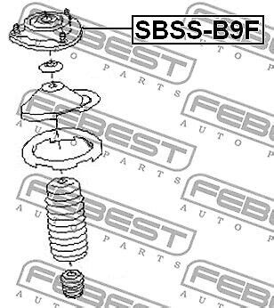 Federbeinlager Domlager Paar Vorne Febest Sbss B F Pcs V Neu Oe