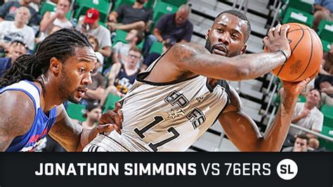 Jonathon Simmons Highlights Pts Vs Ers Summer League