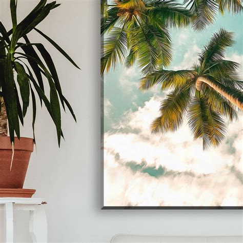 Palm Tree Wall Art Palm Tree Art Wall Decor Beach House Wall | Etsy