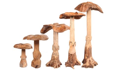 Handgemachter Pilz Aus Teakholz Groupon Goods