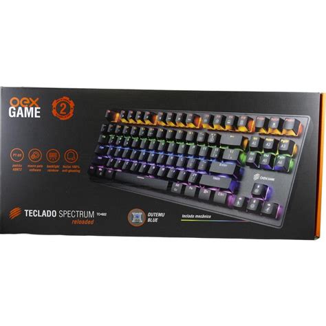 Teclado Mecanico Gamer Spectrum Rainbow Switch Outemu Blue Oex Tc