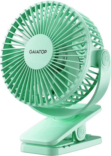 Gaiatop Portable Clip On Fan Battery Operated Small Powerful Usb Desk