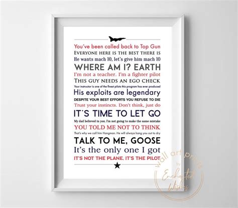 Top Gun: Maverick Quotes Print - Wall Art