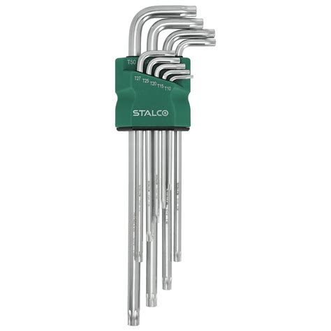 KLUCZE IMBUSOWE EXTRA DŁUGIE TORX ZESTAW IMBUS TX 10 50 mm 9 ELEMENTÓW