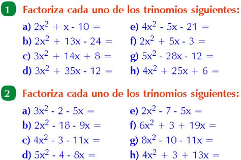 FACTORIZACION POR ASPA SIMPLE EJEMPLOS Y EJERCICIOS RESUELTOS