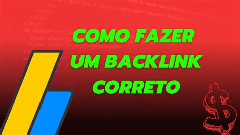 Backlink Como Fazer Para Blog Porque Importante Youtube