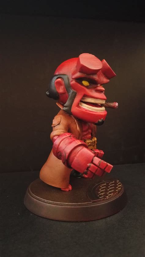 Hellboy Chibi Anung Un Rama Resin Model Kit Dark Horse Etsy