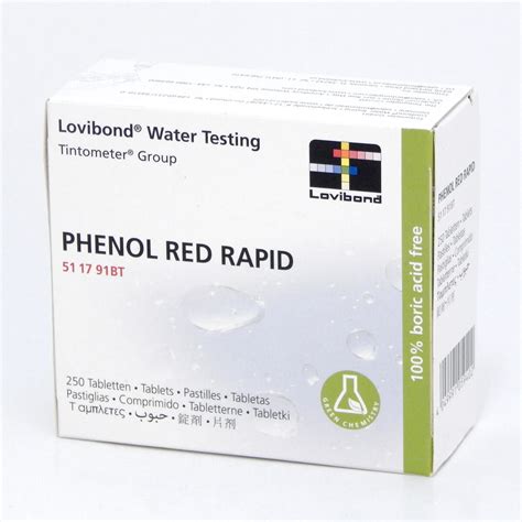 Phenol Red Tablete Za Analizu PH U Bazenu 250 Kom Lovibond Gesta