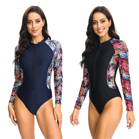 Popular Sunlight Block Long Sleeves Bathing Suit 