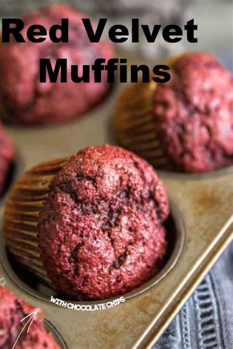 Red Velvet Chocolate Chip Muffins Lemonsforlulu