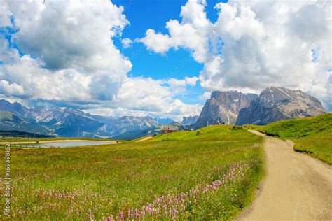 Foto De The Sassopiatto Is A Mountain Of The Dolomitic Alps High