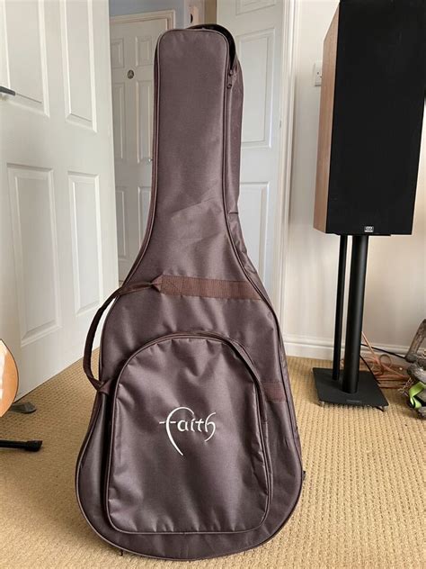 Faith Naked Neptune Mini Jumbo Acoustic Guitar Inc Gigbag Perfect