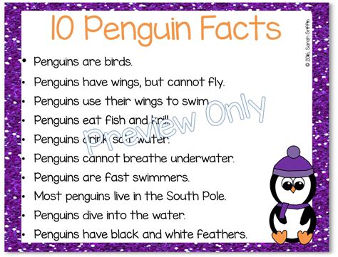 Daughters and Kindergarten: Penguin Facts and Writing Center