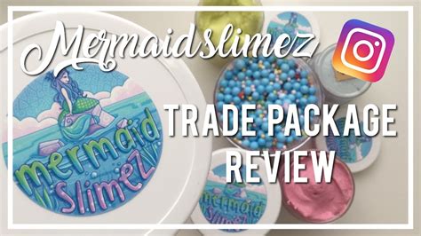 Famous Slime Shop Mermaid Slimez Trade Unboxing Review Youtube