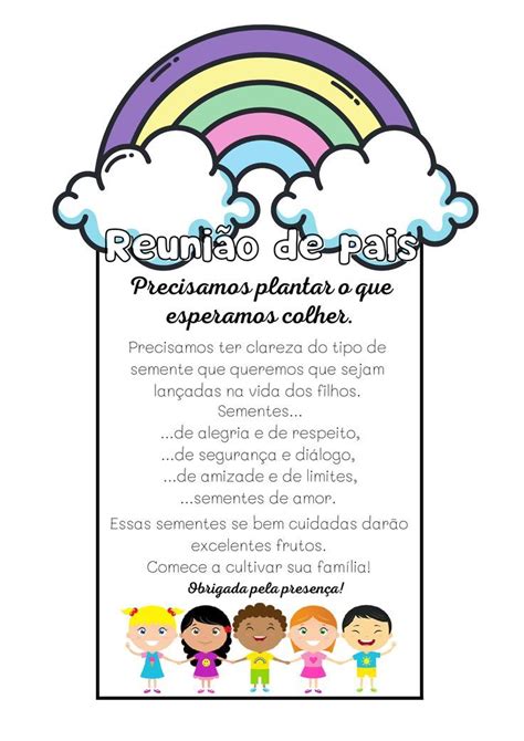 Recados Para Reunião De Pais