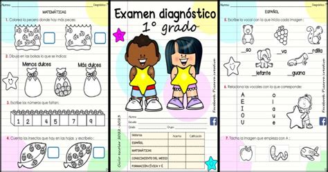 Examen DiagnÓstico Para 1°grado Y 1º De Primaria 2023 Imagenes Educativas