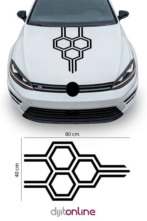 Honeycomb Head Decal Car Sticker Car Decal Hood Sticker Dijitonline