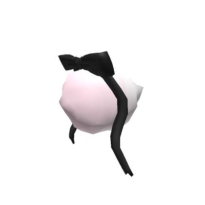 Fluffy Lamb Tail W Black Ribbon Roblox Item Rolimon S