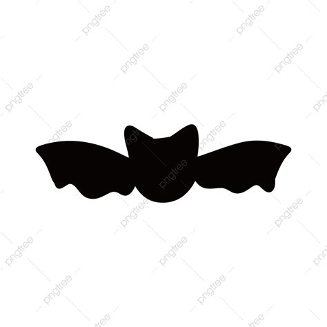 Cute Bat Silhouette PNG Transparent, Black Cartoon Cute Little Bat, Black, Cartoon, Cute PNG ...