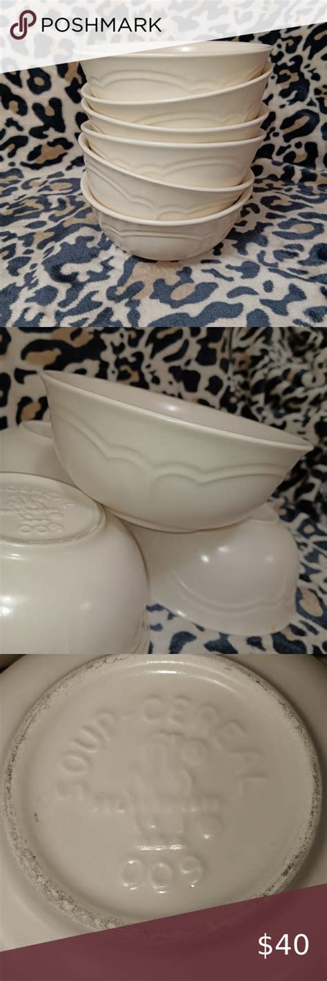 Vintage Pfaltzgraff Heirloom Stoneware Soup Cereal Bowls Set Of