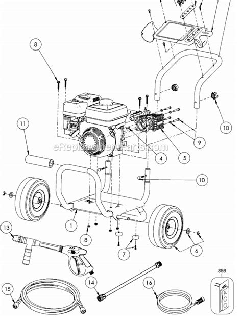 Dewalt Dxpw3425 Parts List And Diagram Type 0