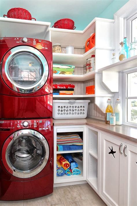 How To Optimize Stacked Washers And Dryers For A Perfect Combo Laundry Room Organization