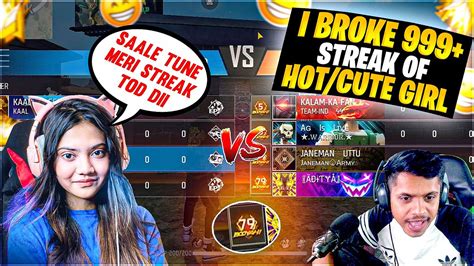 First Time Break 99 Winning Streak 😱 Kaal Yt Vs Angry Girl Youtuber 😡