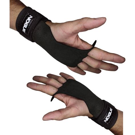 Luva Hand Grip Furos Em Couro Par Munhequeira Regulavel Para