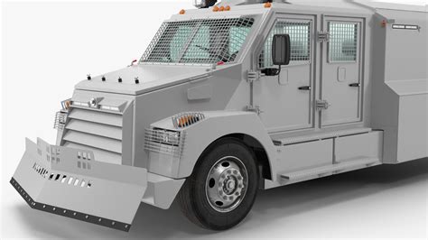 Armored Truck for Riot Control White Rigged 3D Model $149 - .max - Free3D