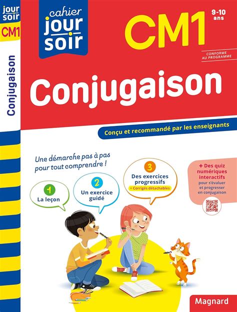 Amazon Conjugaison CM1 Cahier Jour Soir Conçu et recommandé par